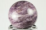 Polished Purple Charoite Sphere - Siberia, Russia #192766-1